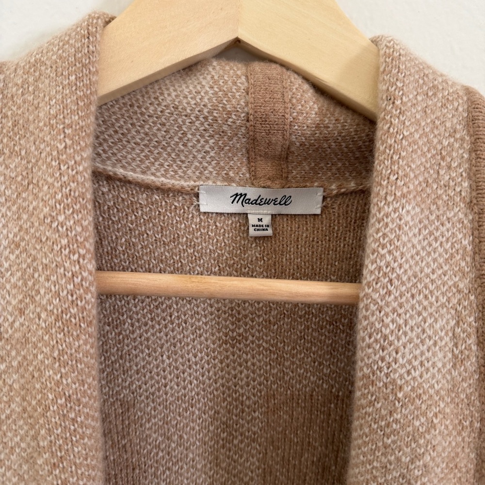 Madewell Wool Blend Plaid Cardigan Size M - Picture 3 of 7
